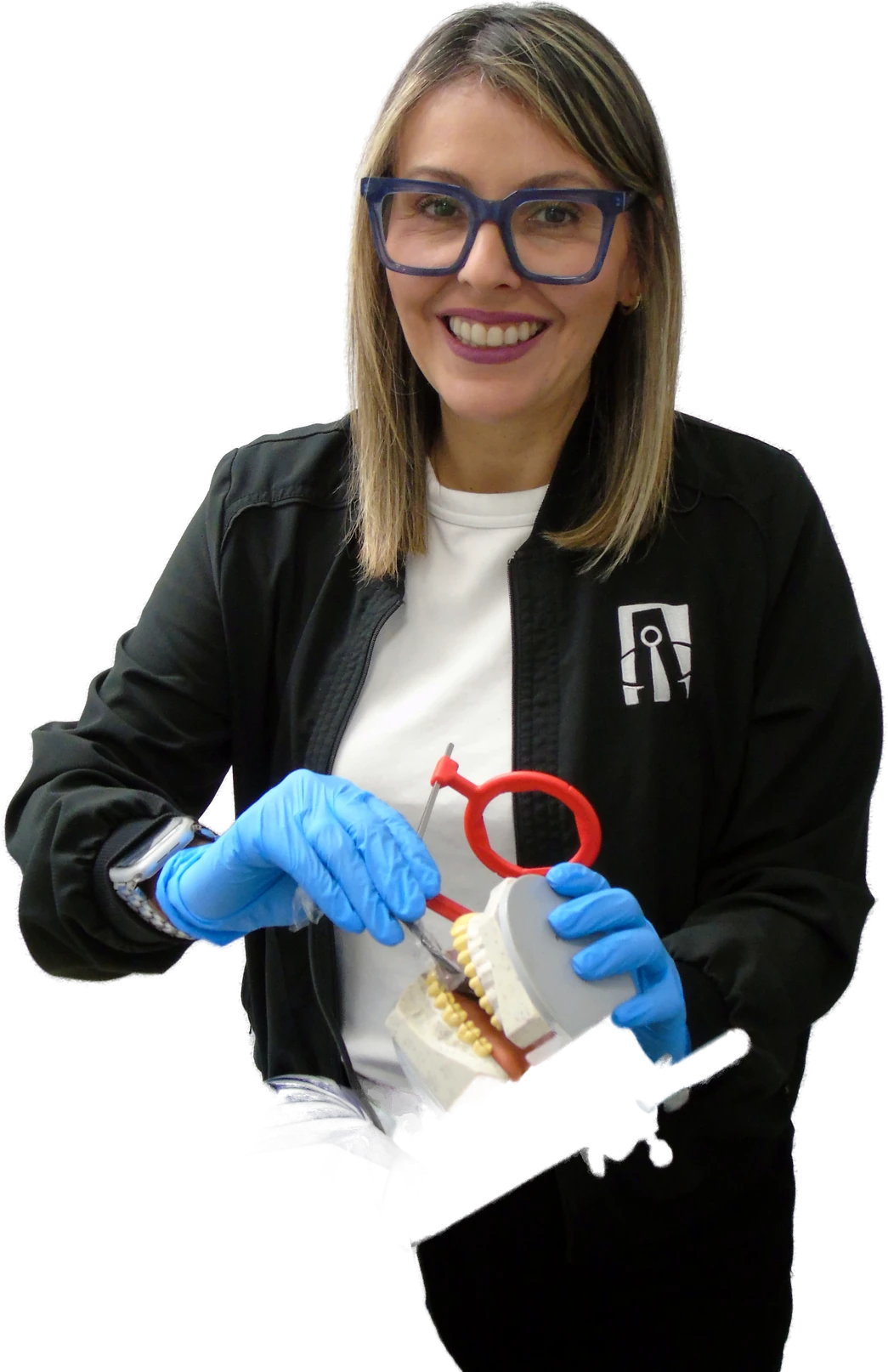 Dental assistant student practicing expanded functions in Florida